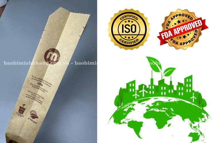 Đảm bảo an toàn vệ sinh thực phẩm với túi giấy bánh mì chất lượng