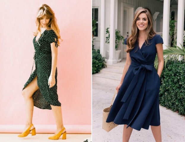 Đầm quấn giúp che giấu phần bụng dưới hiệu quả