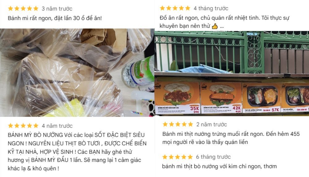 Đánh giá cao về Bánh mì bò Đẩu