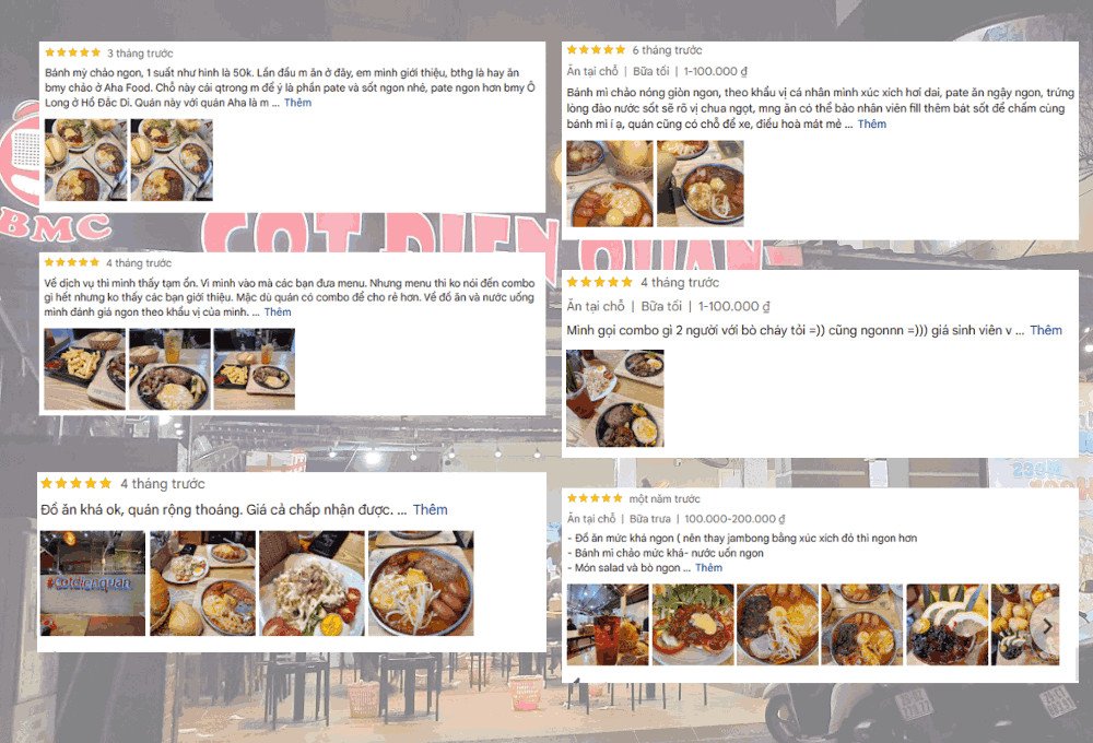 Đánh giá tích cực từ thực khách về bánh mì chảo Đặng Văn Ngữ