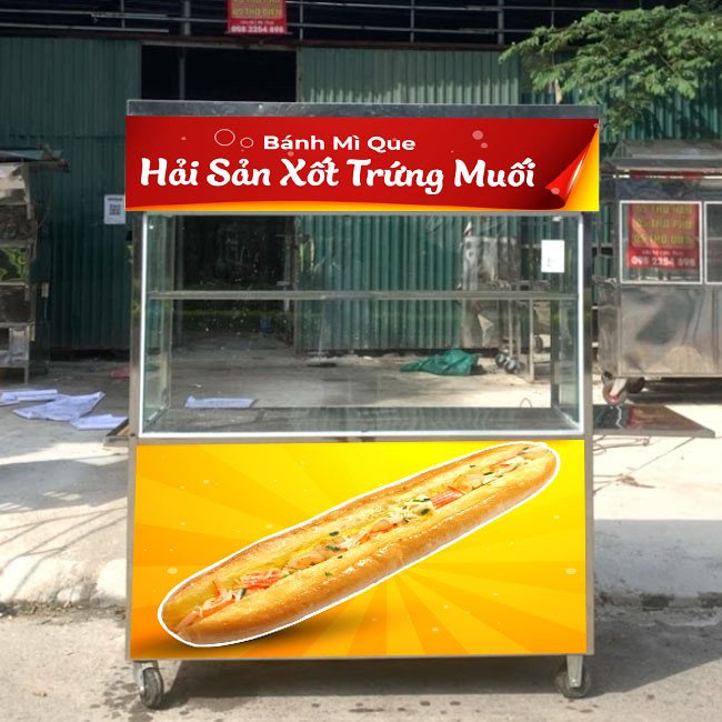 Decal trang trí tủ bánh mì giúp bảo vệ khung xe bền đẹp
