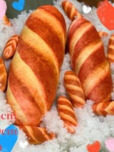 Gấu bông hình bánh mì 3D siêu thật, mềm mại