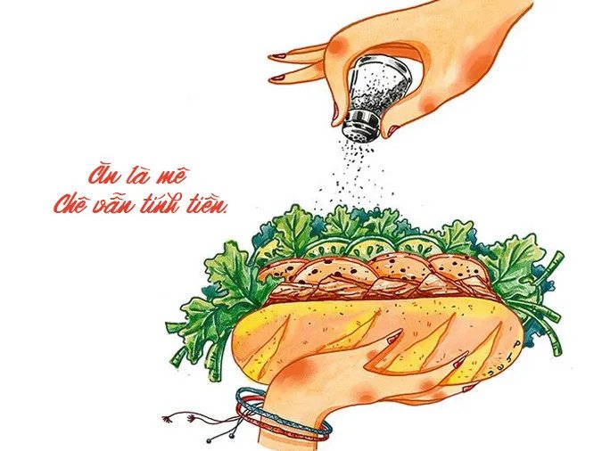 Góc phố Sài Gòn rực rỡ với xe bán bánh mì hấp dẫn và đông đúc khách hàng