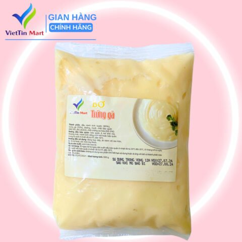 Gói bơ trứng gà 500g thơm ngon, sẵn sàng để ăn bánh mì