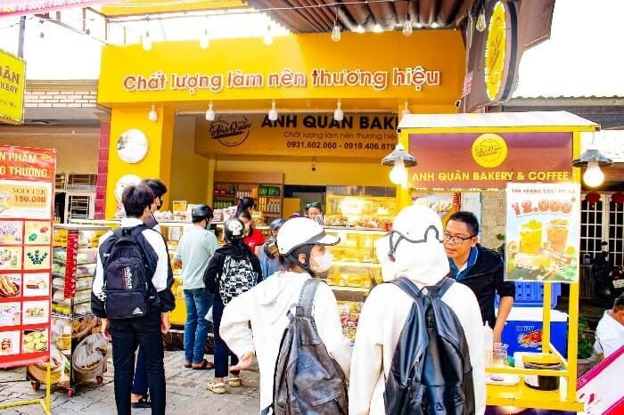 Hệ thống bánh mì Anh Quân Đà Nẵng với nhiều chi nhánh