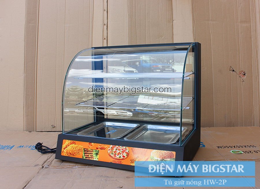 Hệ thống làm ẩm và khay chứa nước của máy hâm nóng bánh mì