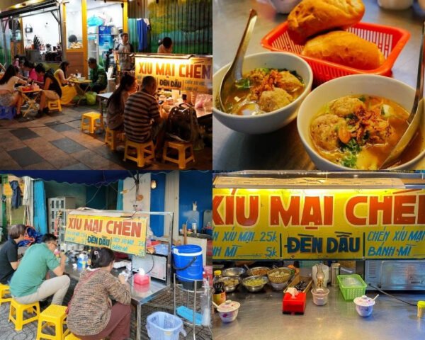 Hình ảnh bánh mì xíu mại chén Đà Lạt thơm ngon