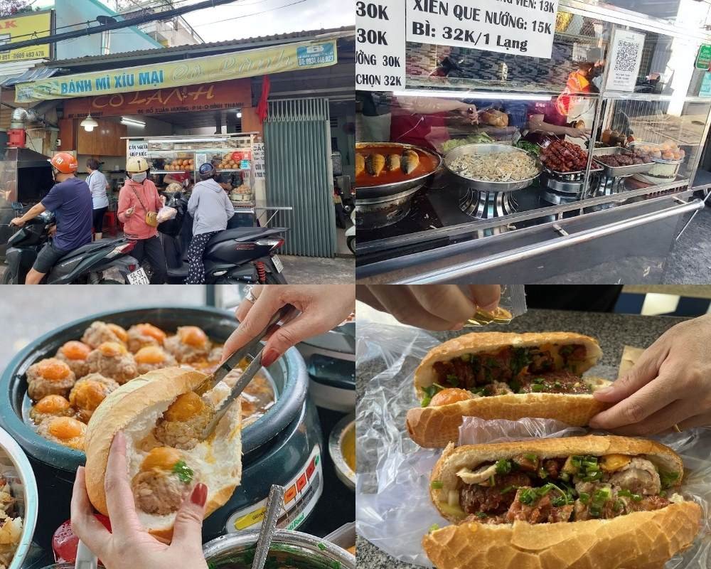 Hình ảnh bánh mì xíu mại trứng muối độc đáo