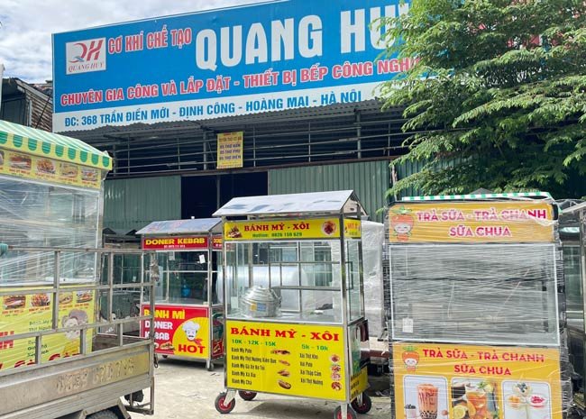 Hình ảnh một chiếc xe bánh mì mới chất lượng cao, gợi ý về lựa chọn thay thế cho những ai cân nhắc mua xe cũ, với độ bền và thiết kế hiện đại.