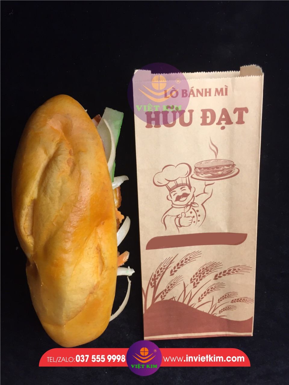 Hình ảnh nhiều túi đựng bánh mì giấy kraft xếp chồng lên nhau, đa dạng kích cỡ