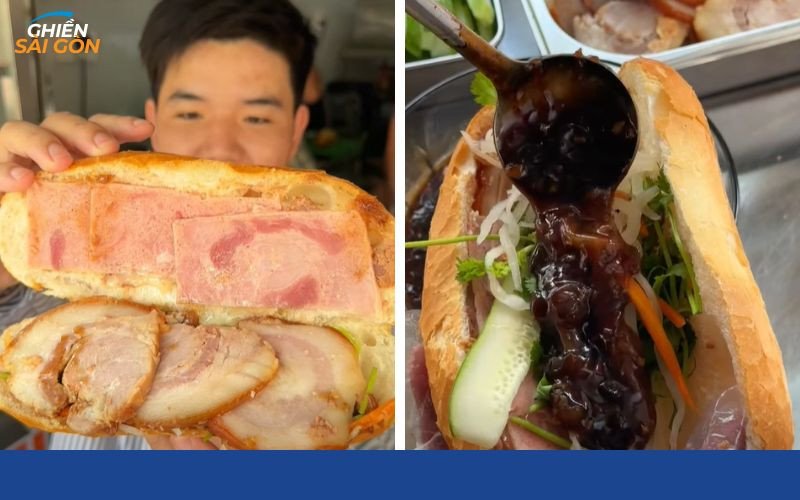 Hình ảnh những ổ bánh mì tươi ngon tại tiệm Hoàng An