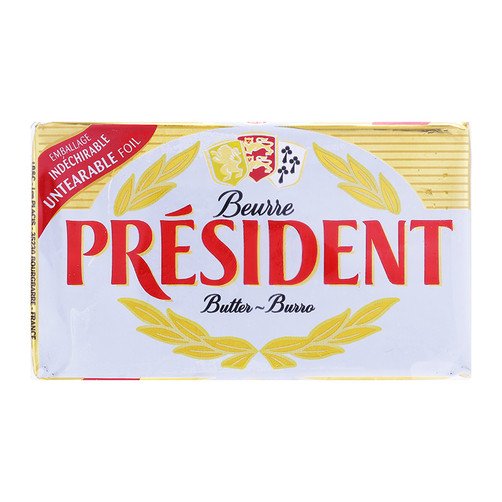 Hộp bơ lạt President hảo hạng, lý tưởng để ăn bánh mì