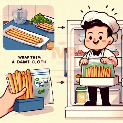Hướng dẫn chi tiết bảo quản bánh mì que trong tủ lạnh để duy trì độ giòn.
