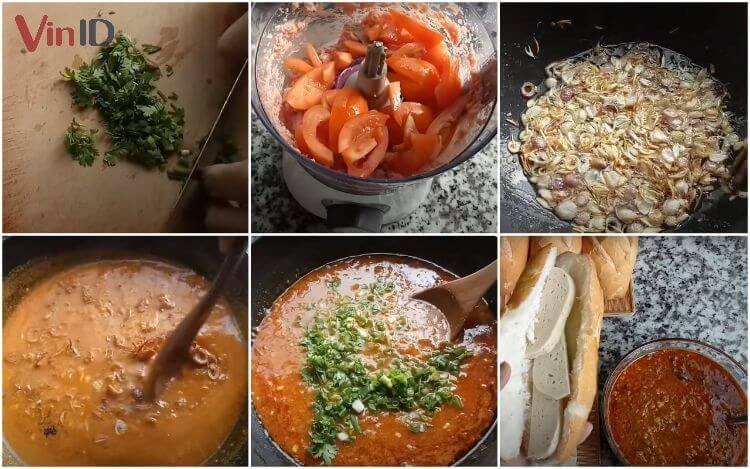 Hướng dẫn chi tiết làm sốt bánh mì chả lụa tại gia