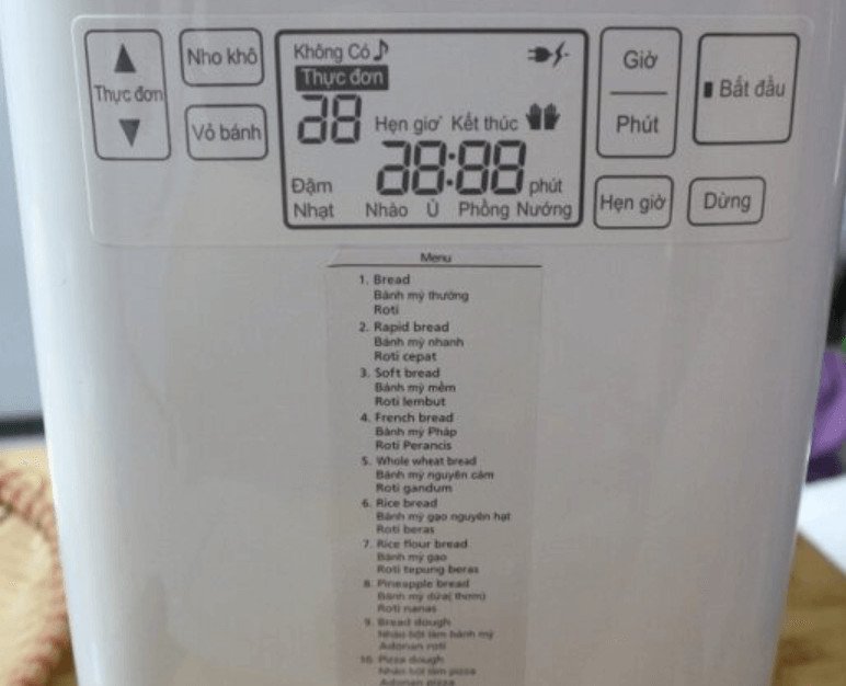 Hướng dẫn sử dụng máy làm bánh mì Panasonic chi tiết cho người mới bắt đầu