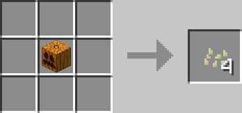 Hướng dẫn tạo 4 hạt bí ngô từ một miếng bí ngô trên bàn chế tạo trong Minecraft