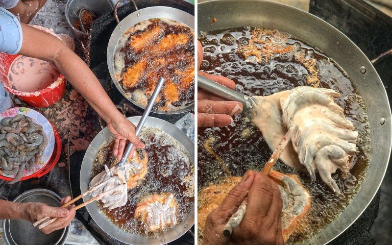 Hương vị bánh mì chiên tôm giòn ngon khó cưỡng