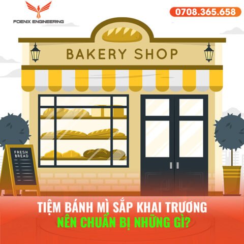 Khách hàng xếp hàng chờ mua bánh mì tại một tiệm bánh mì mới khai trương