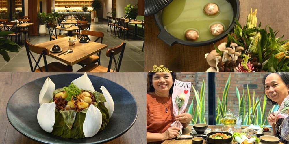 Không gian xanh mát và yên bình tại Mầm Vegetarian Phú Nhuận