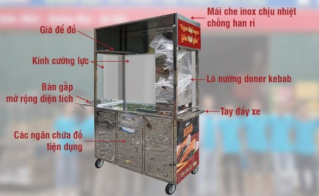 Kiểm tra các bộ phận của tủ bán bánh mì cũ
