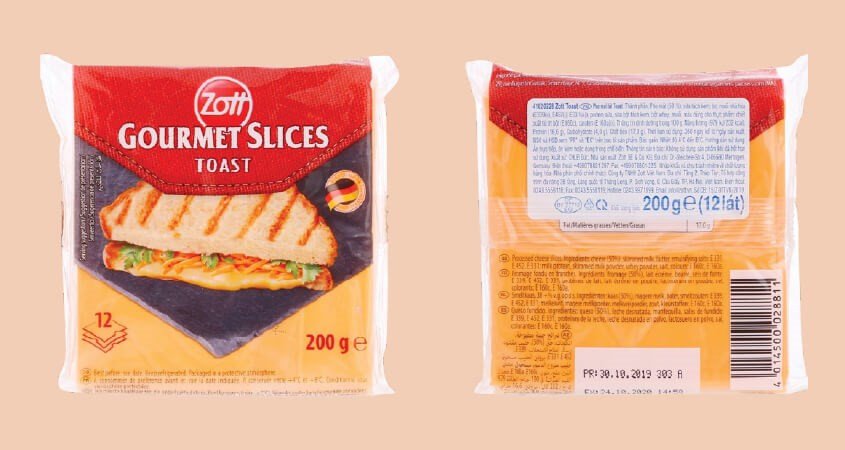 Lát phô mai Zott Toast Gourmet, lựa chọn tiện lợi để làm bánh mì phô mai cho mẹ bỉm