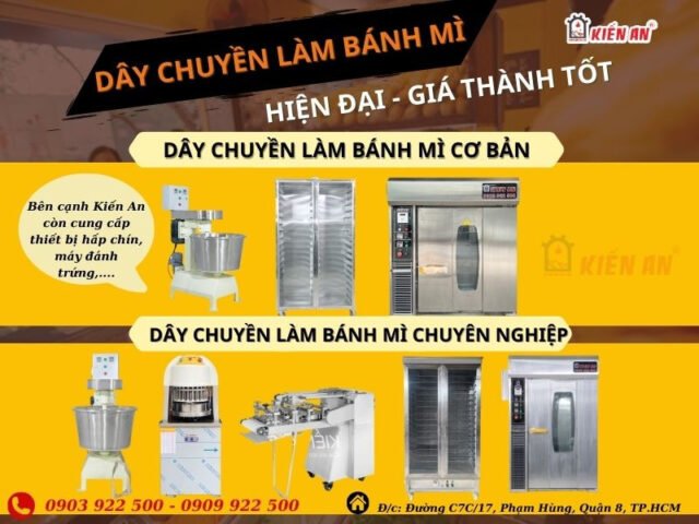 Lò bánh mì hiện đang mở với quy trình sản xuất hiện đại