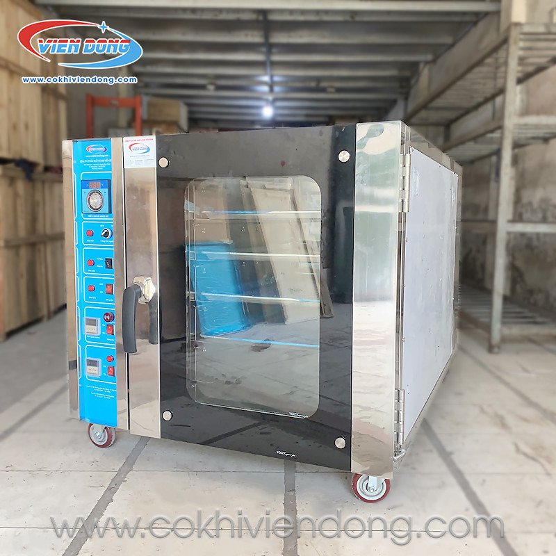 Lò nướng bánh mì đối lưu 5 khay sản xuất tại Việt Nam, mang lại hiệu suất ổn định và chất lượng bánh vượt trội