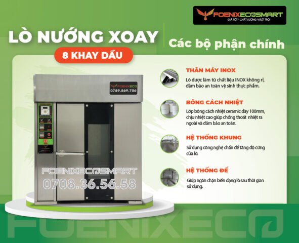 Lò nướng bánh mì ổ làm từ Inox cao cấp không gỉ