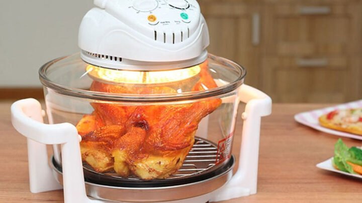 Lò nướng thủy tinh đa năng với công nghệ halogen hiện đại