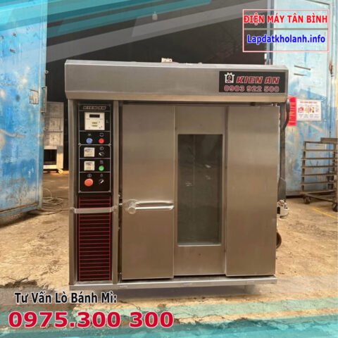 Lò xoay nướng bánh mì Kiến An 8 mâm giúp bánh mì Kiến Thành chín đều