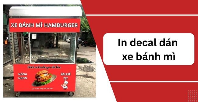 Mẫu decal xe bánh mì hiện đại, thiết kế ấn tượng để thu hút khách hàng