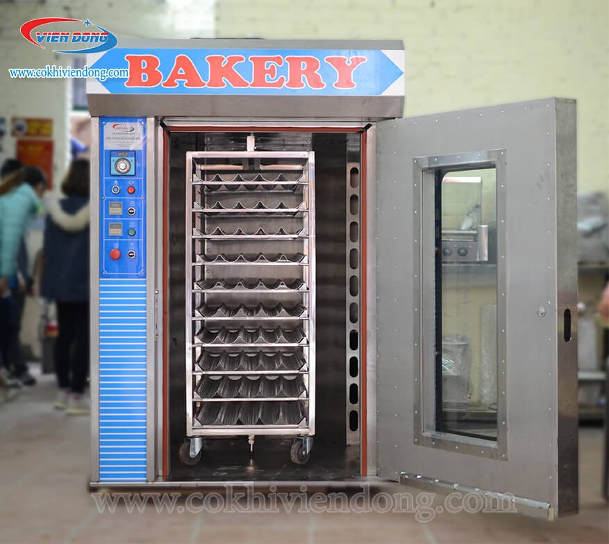 mẫu lò nướng bánh mì xoay công nghiệp 10 khay