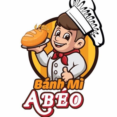 Mẫu logo bánh mì đẹp với hình ảnh ổ bánh mì truyền thống và tên tiệm nổi bật