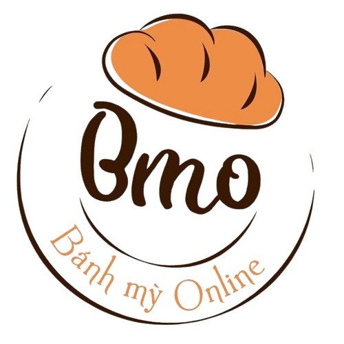 Mẫu logo bánh mì hiện đại với gam màu tươi sáng và biểu tượng sáng tạo
