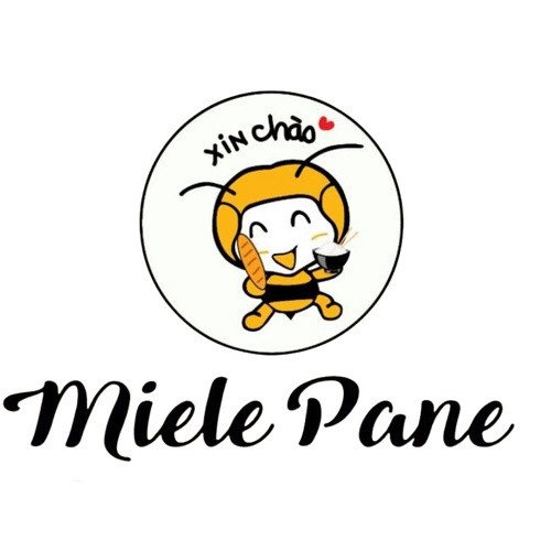 Mẫu logo tiệm bánh mì với bố cục cân đối và màu sắc hài hòa