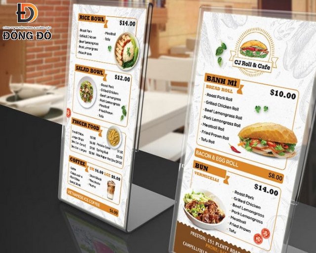 Mẫu standee bánh mì mini để bàn giới thiệu sản phẩm mới