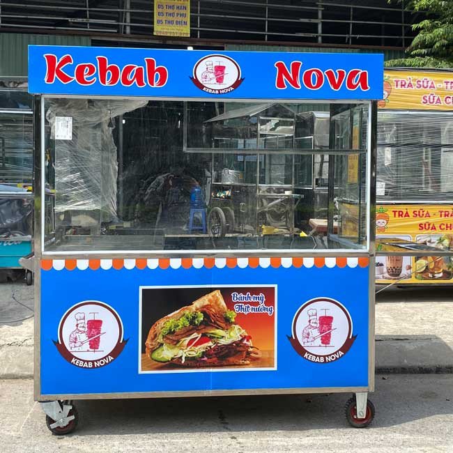 Mẫu xe bánh mì xôi vỉa hè đẹp và hiện đại năm 2025