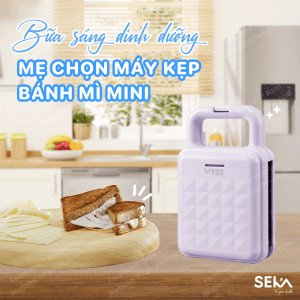 Máy ép bánh mì sandwich đa năng chuẩn bị bữa sáng nhanh gọn