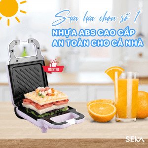 Máy ép bánh mì sandwich tiện lợi tạo hình bánh hấp dẫn