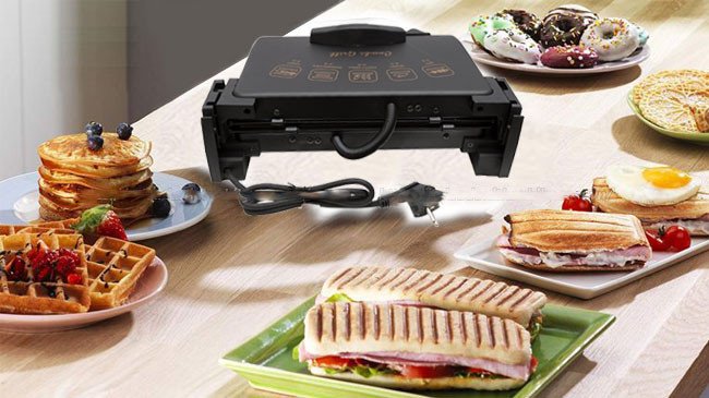 Máy kẹp bánh mì đa năng, chế biến nhiều món ăn tiện lợi