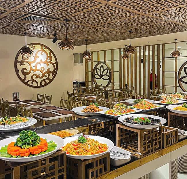 Món ăn chay được trình bày tinh tế tại D'Gemma