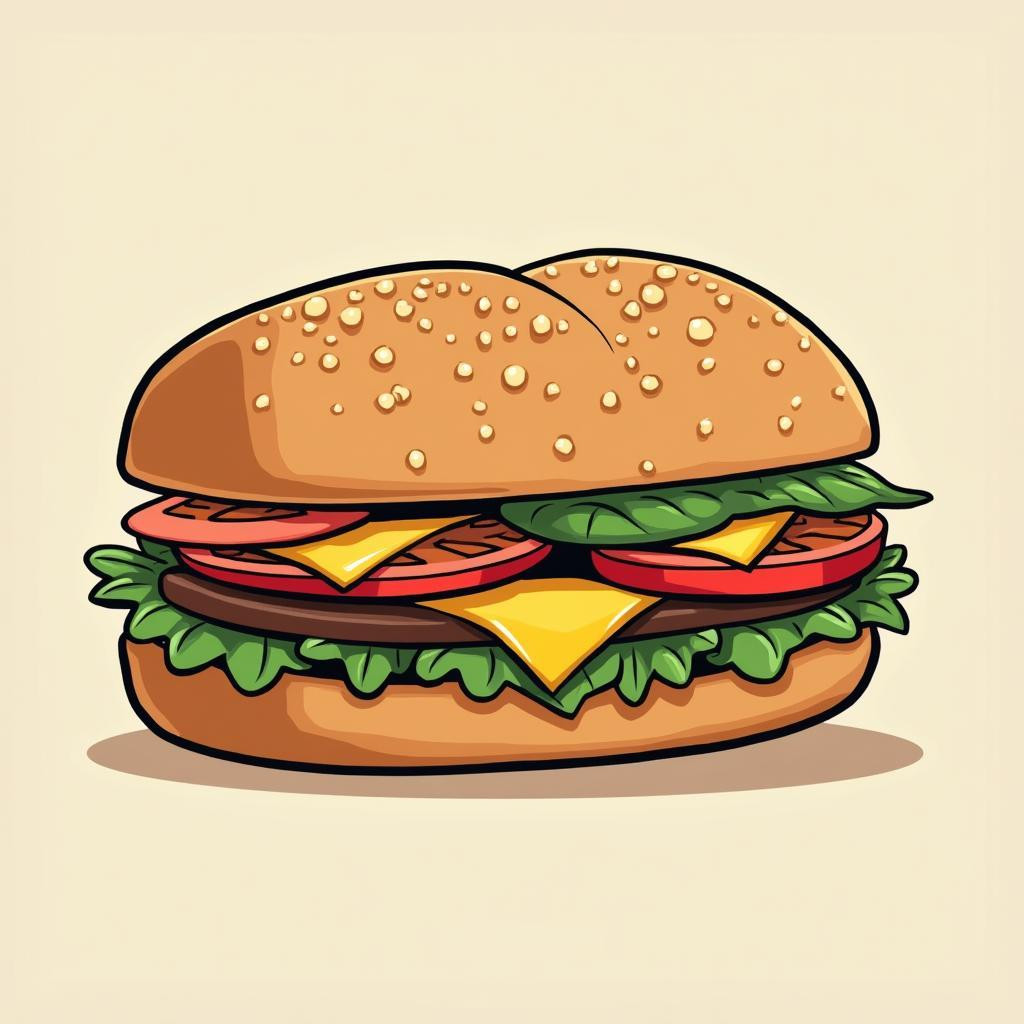 Một ổ bánh mì PNG sắc nét được sử dụng làm biểu tượng trong thiết kế logo nhà hàng hoặc menu, nhấn mạnh vẻ đẹp của món ăn.
