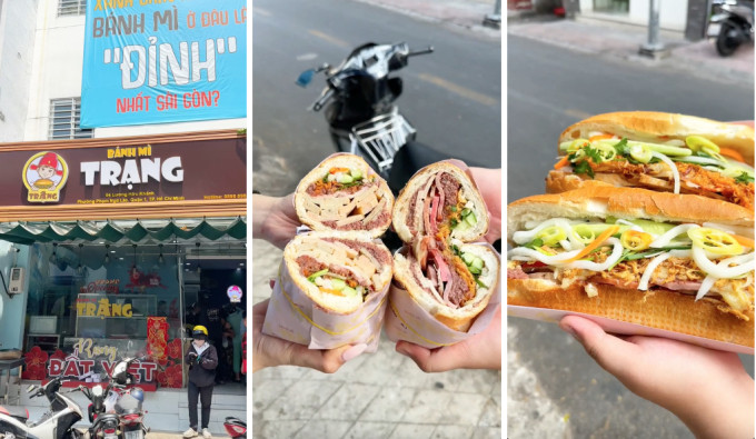 Một phần bánh mì đầy đặn tại tiệm Bánh mì Trạng, một thương hiệu mới nổi từ drama bánh mì Huỳnh Hoa.