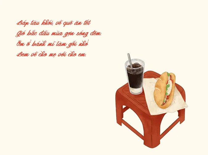 Người phụ nữ trên đường phố Sài Gòn với chiếc bánh mì, biểu tượng ẩm thực và thơ ca
