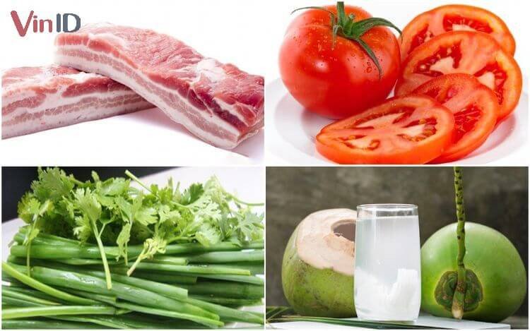 Nguyên liệu chính để làm nước sốt bánh mì thịt khìa