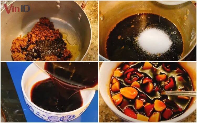 Nguyên liệu chính làm nước sốt ăn bánh mì chả cá