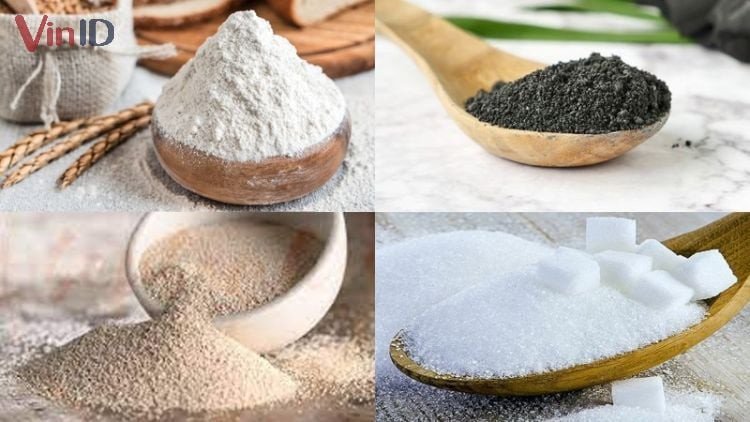 Nguyên liệu cơ bản để làm bánh mì than tre tại nhà