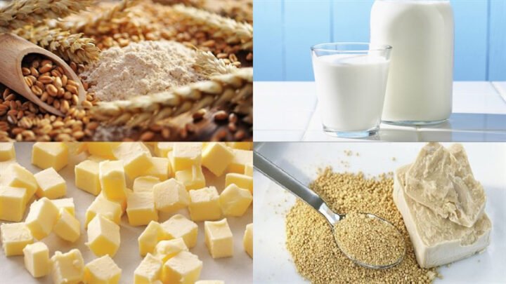 Nguyên liệu làm bánh mì