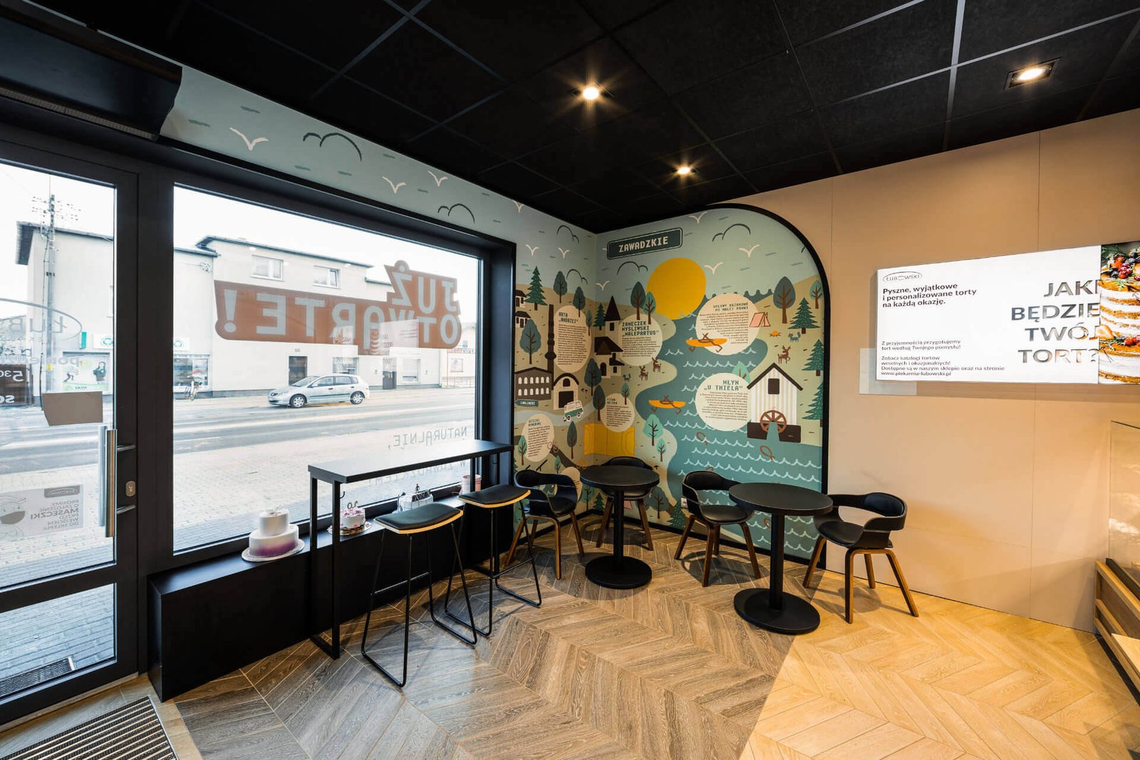 Nội thất tiệm bánh mì Vintage với đồ trang trí hoài cổ