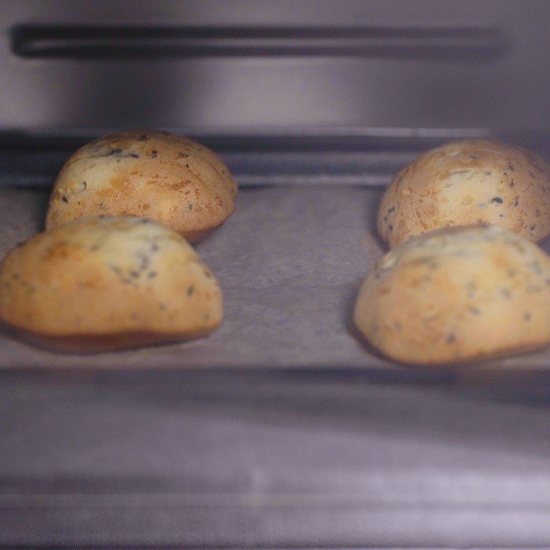 Nướng bánh mì tròn Hàn Quốc trong nồi chiên không dầu